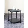 3S. x Home Table d'appoint en métal avec plateaux décor noir Clearance