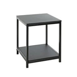 3S. x Home Table d'appoint en métal avec plateaux décor noir Clearance