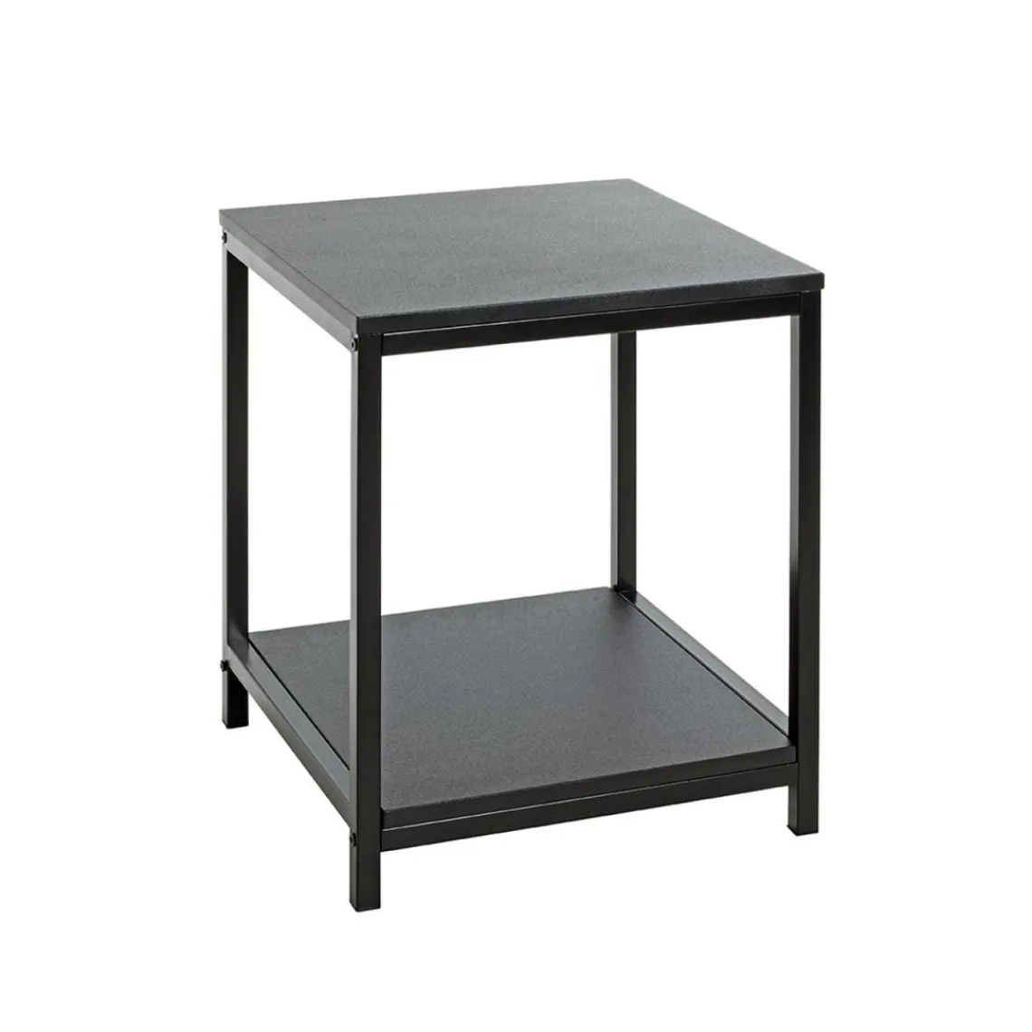 3S. x Home Table d'appoint en métal avec plateaux décor noir Clearance