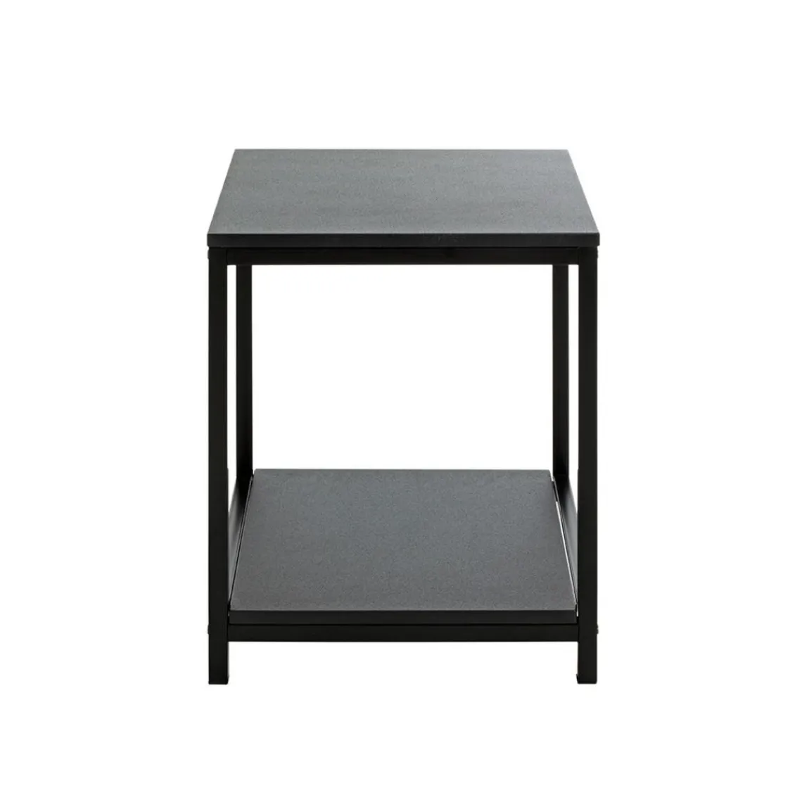 3S. x Home Table d'appoint en métal avec plateaux décor noir Clearance