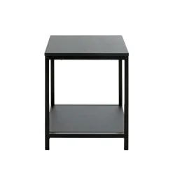 3S. x Home Table d'appoint en métal avec plateaux décor noir Clearance