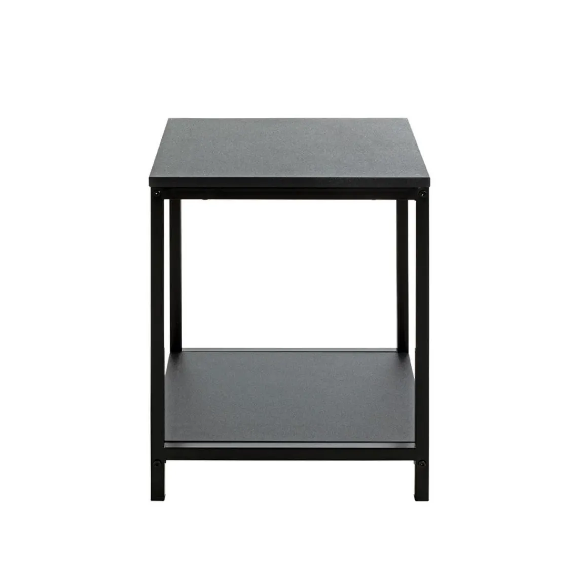 3S. x Home Table d'appoint en métal avec plateaux décor noir Clearance