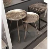 3S. x Home Table d'appoint en Métal laqué Bronze antique