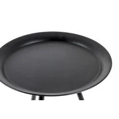 3S. x Home table d'appoint en métal laqué noir petit modèle Hot