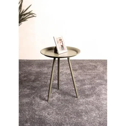 3S. x Home Table d'appoint en métal vert modèle mini New