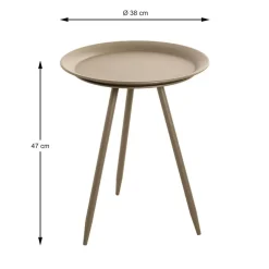 3S. x Home Table d'appoint en métal vert modèle mini New