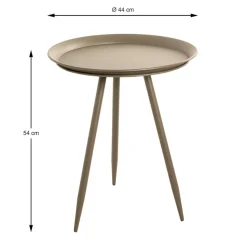 3S. x Home Table d'appoint en métal vert modèle maxi Best