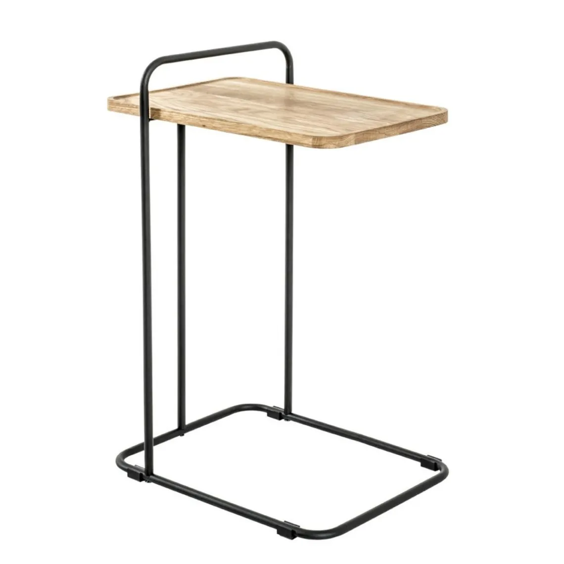 3S. x Home table d'appoint en structure en tube d'acier laqué noir, Hot
