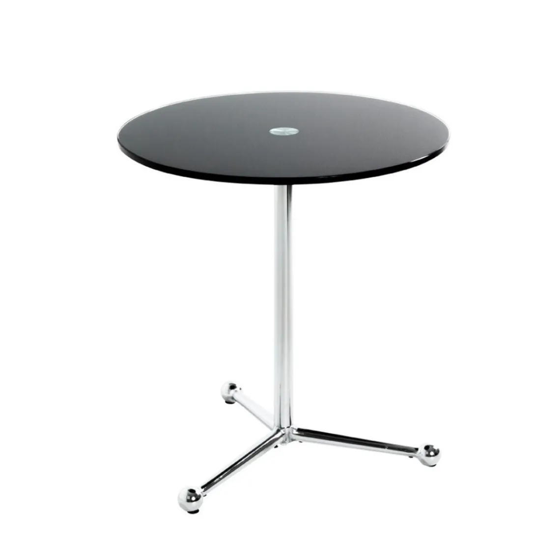 3S. x Home table d'appoint en tube d'acier chromé Best