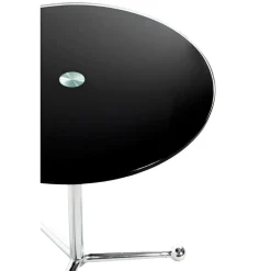 3S. x Home table d'appoint en tube d'acier chromé Best