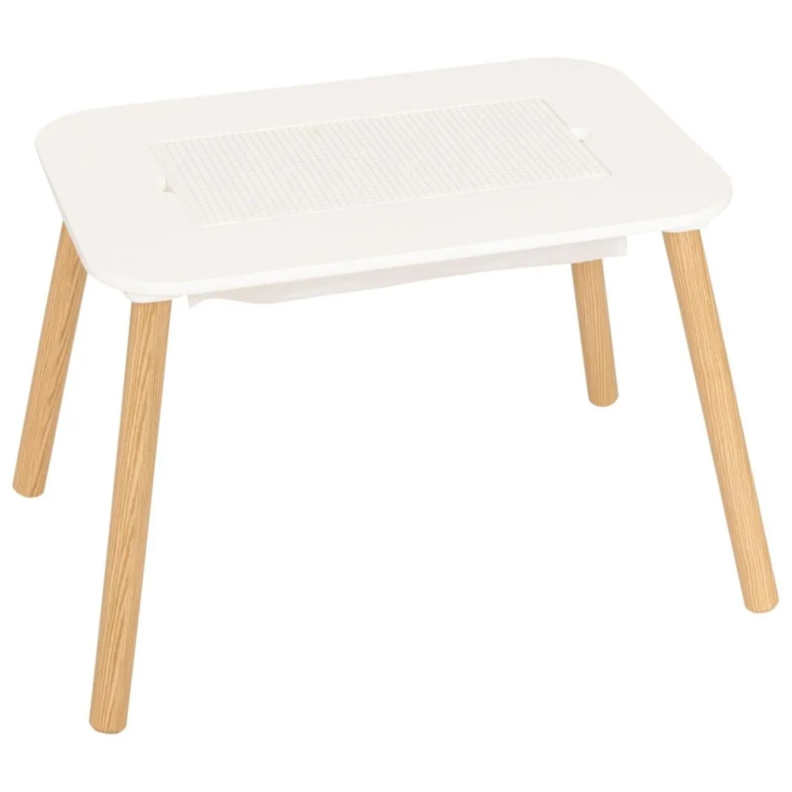 3S. x Home Table d'appoint enfant Buldy blanc Best
