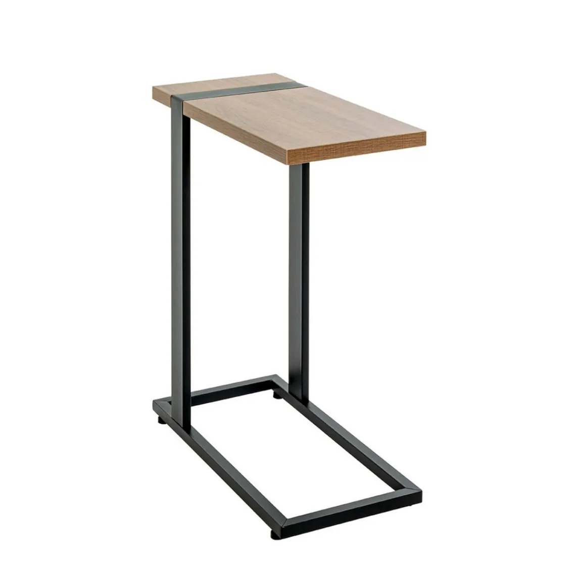 3S. x Home Table d'appoint finition chêne et structure en acier Clearance