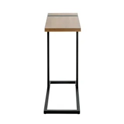 3S. x Home Table d'appoint finition chêne et structure en acier Clearance