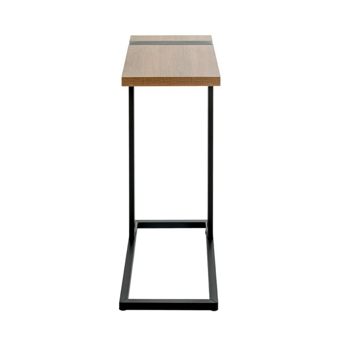 3S. x Home Table d'appoint finition chêne et structure en acier Clearance