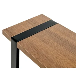 3S. x Home Table d'appoint finition chêne et structure en acier Clearance