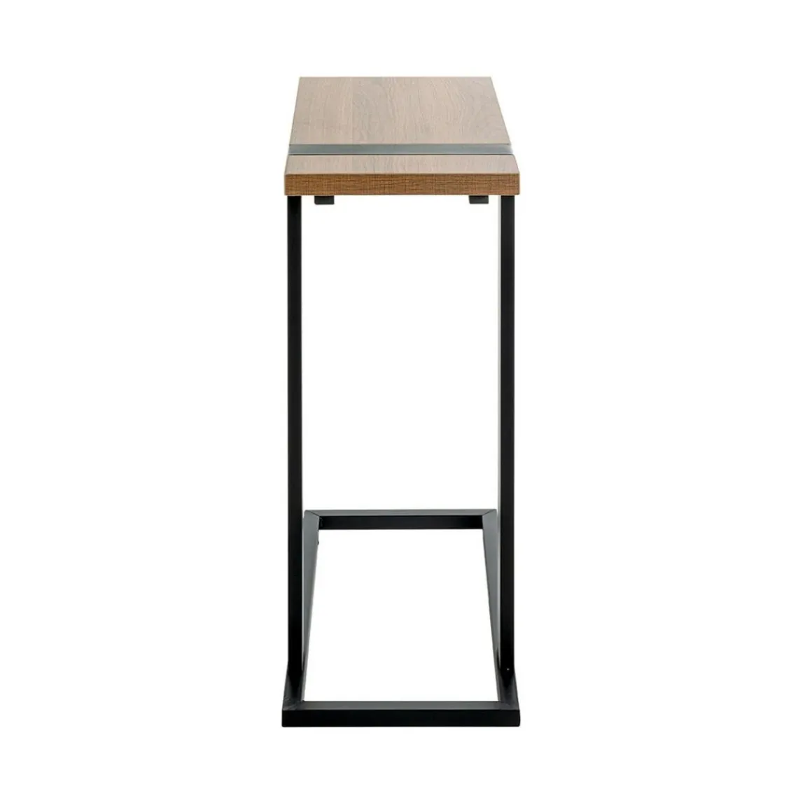 3S. x Home Table d'appoint finition chêne et structure en acier Clearance