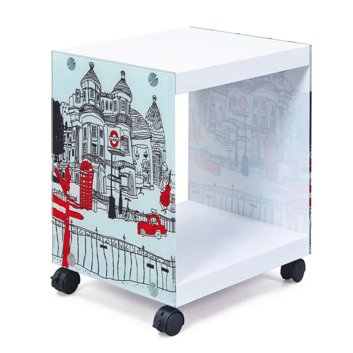 3S. x Home Table D'Appoint LONDONCUBE Blanc Outlet