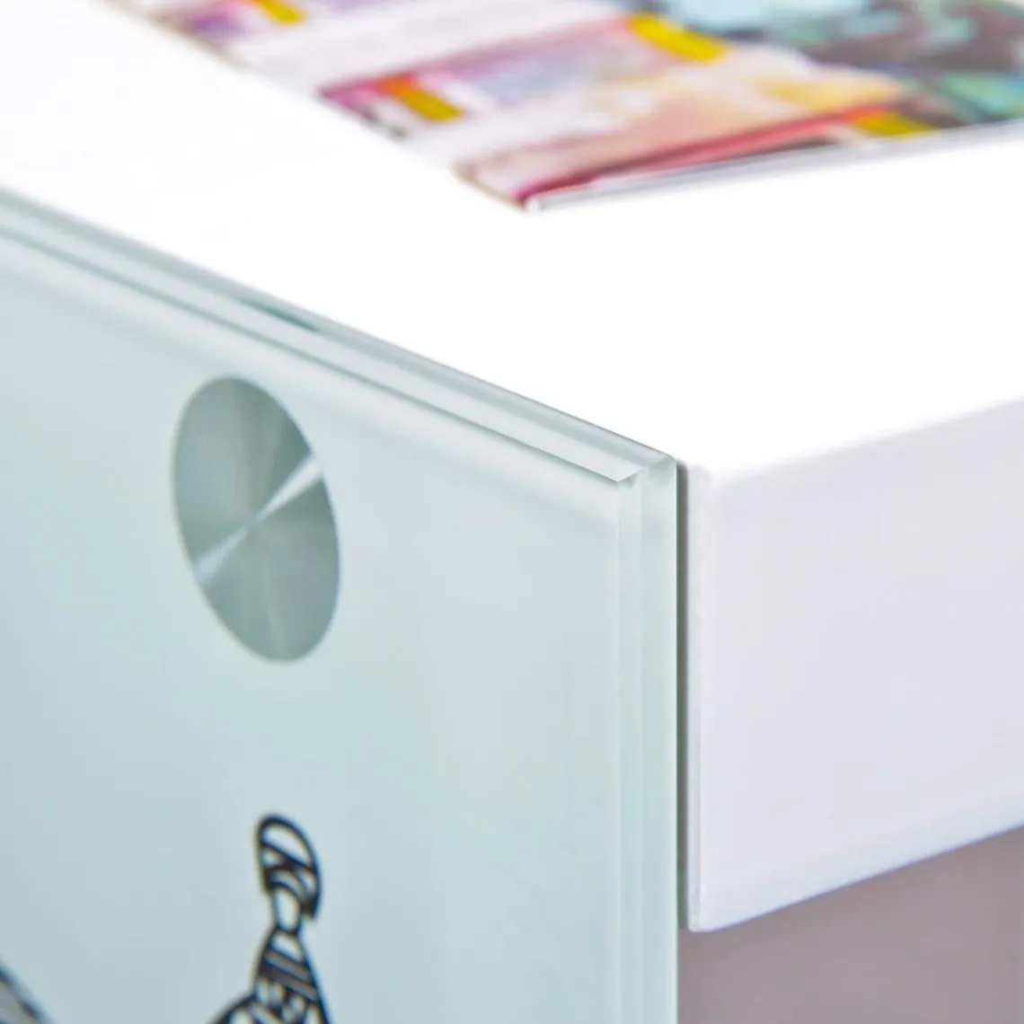 3S. x Home Table D'Appoint LONDONCUBE Blanc Outlet