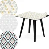 3S. x Home Table d'appoint magnétique carrée Bipolart Métal Noir avec 3 Tops style Scandinave New