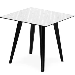 3S. x Home Table d'appoint magnétique carrée Bipolart Métal Noir avec 3 Tops style Scandinave New