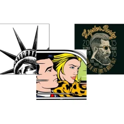 3S. x Home Table d'appoint magnétique carrée Bipolart Métal Blanc avec 3 Tops style Fun Outlet