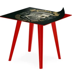3S. x Home Table d'appoint magnétique carrée Bipolart Métal Rouge avec 3 Tops style Fun Discount