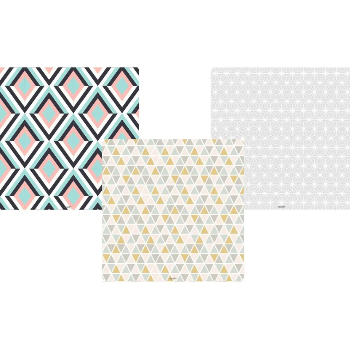 3S. x Home Table d'appoint magnétique carrée Bipolart Métal Blanc avec 3 Tops style Scandinave Hot