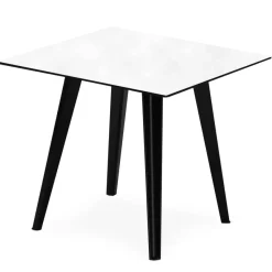 3S. x Home Table d'appoint magnétique carrée Bipolart Métal Noir avec 1 Top Tableau blanc effaçable Outlet