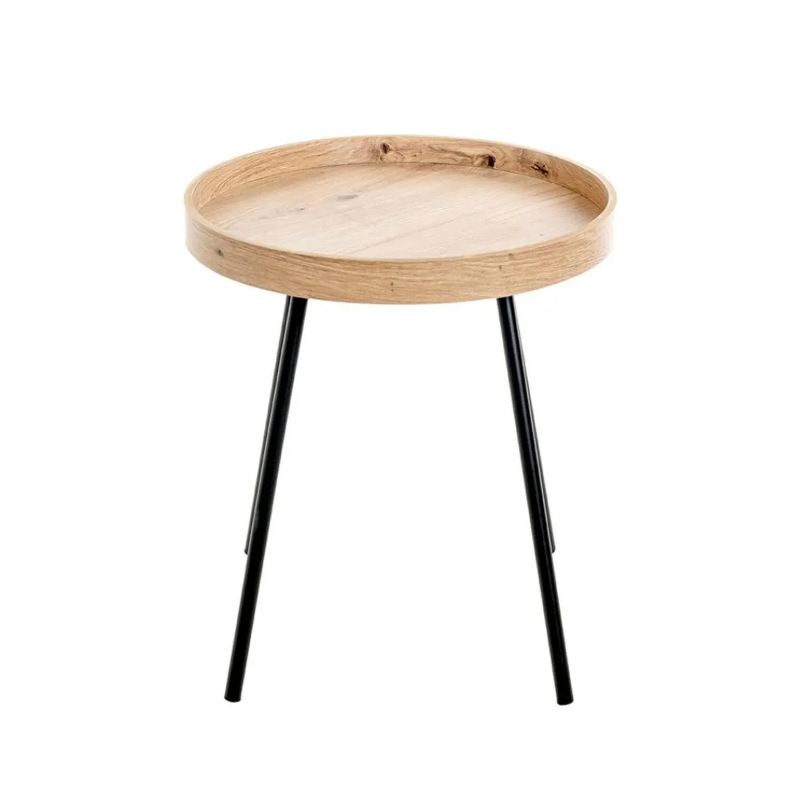 3S. x Home Table d'appoint métal laqué noir Discount