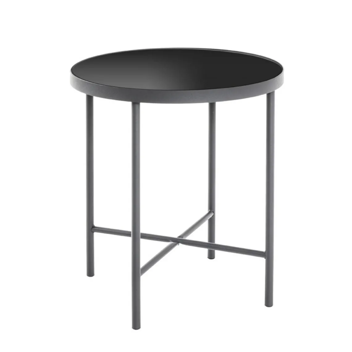 3S. x Home table d'appoint métal noir Best