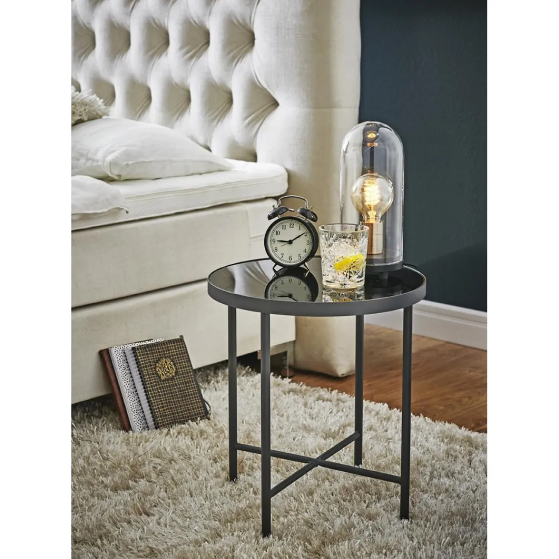 3S. x Home table d'appoint métal noir Best