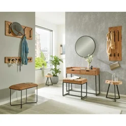 3S. x Home Table d'appoint plateau rondelle d'arbre modèle mini