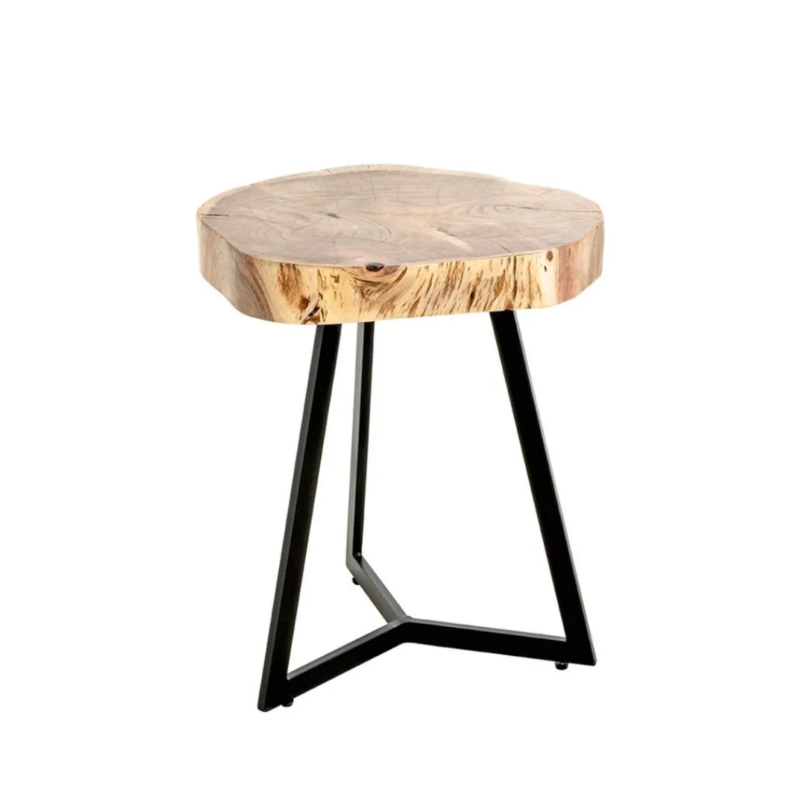 3S. x Home Table d'appoint plateau rondelle d'arbre modèle maxi Clearance