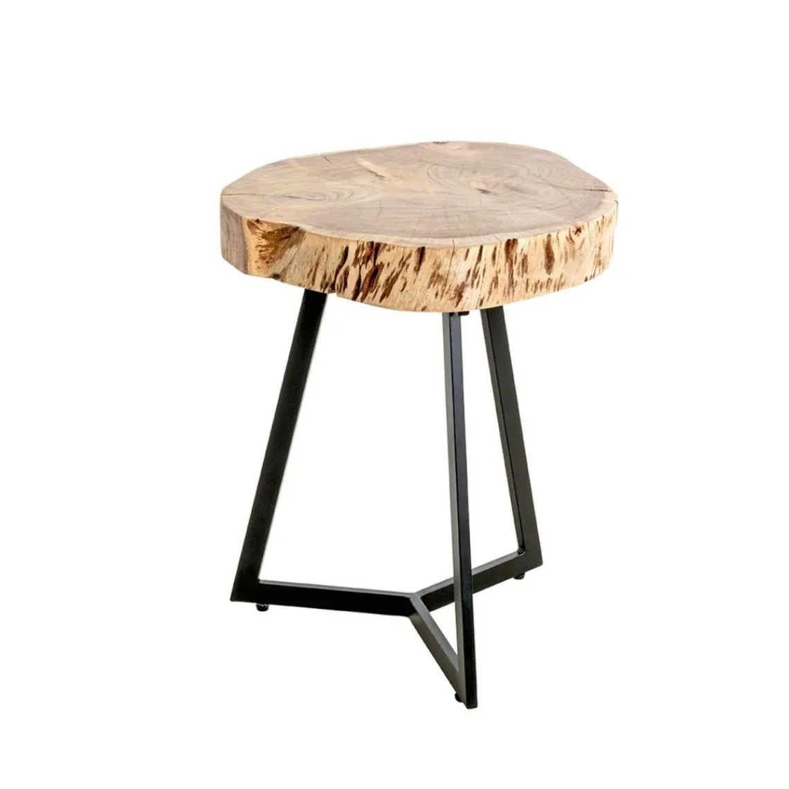 3S. x Home Table d'appoint plateau rondelle d'arbre modèle maxi Clearance
