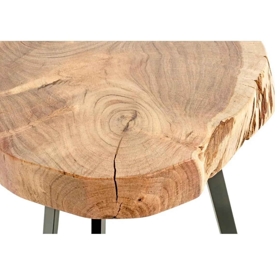 3S. x Home Table d'appoint plateau rondelle d'arbre modèle maxi Clearance