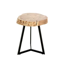 3S. x Home Table d'appoint plateau rondelle d'arbre modèle maxi Clearance