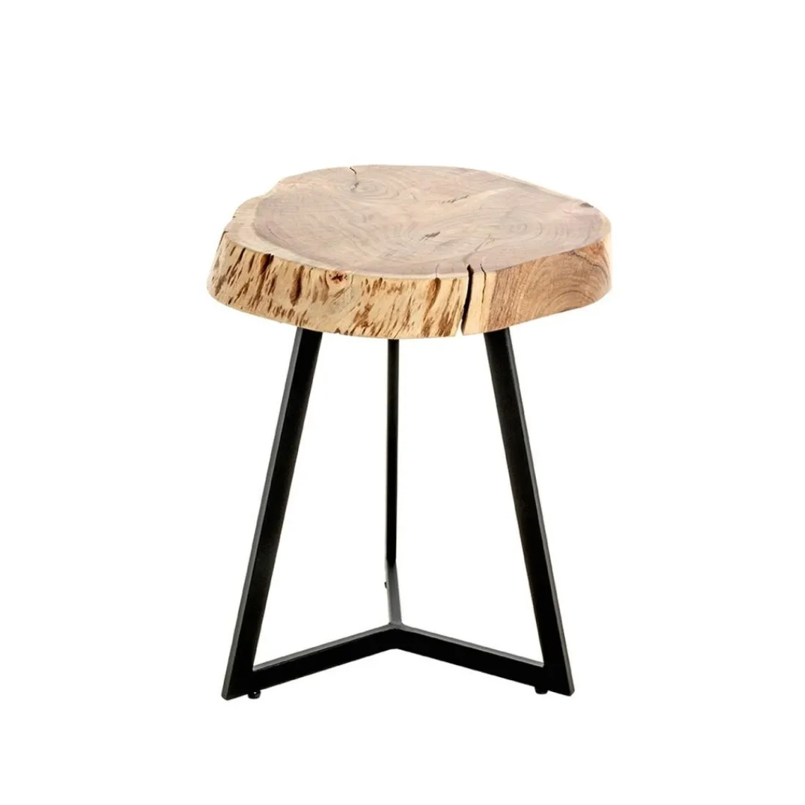 3S. x Home Table d'appoint plateau rondelle d'arbre modèle maxi Clearance