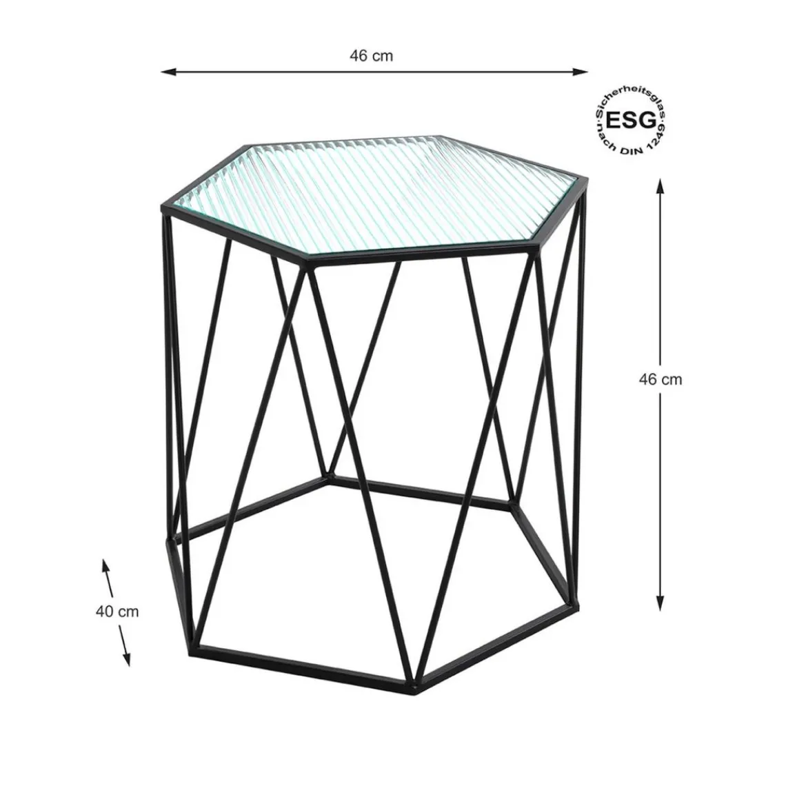 3S. x Home table d'appoint plateaux en verre trempé décoratif Sale