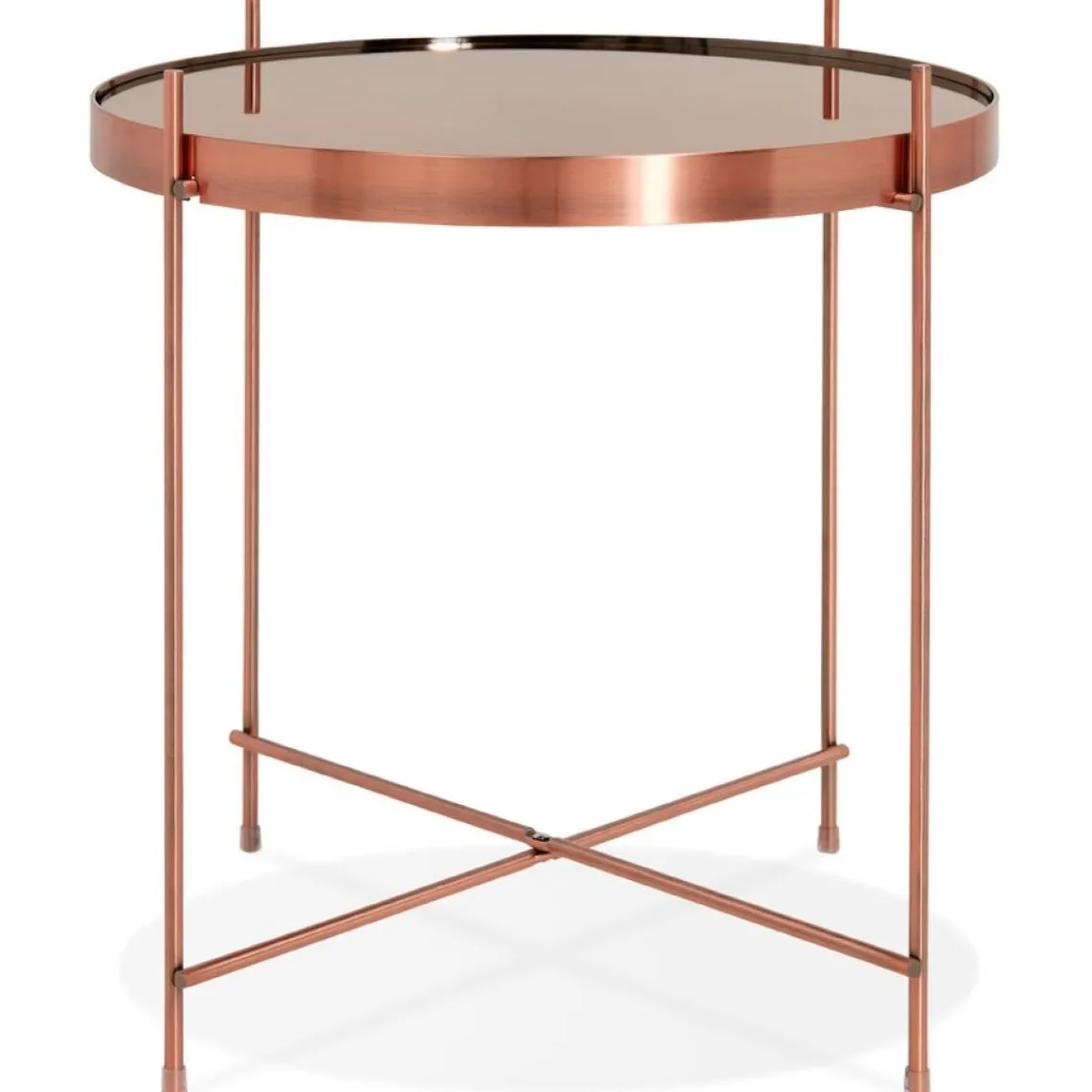 ALTEREGO Table d'appoint pliable 'KOLOS' couleur cuivre Discount