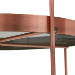 ALTEREGO Table d'appoint pliable 'KOLOS' couleur cuivre Discount