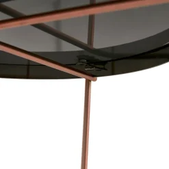 ALTEREGO Table d'appoint pliable 'KOLOS' couleur cuivre Discount