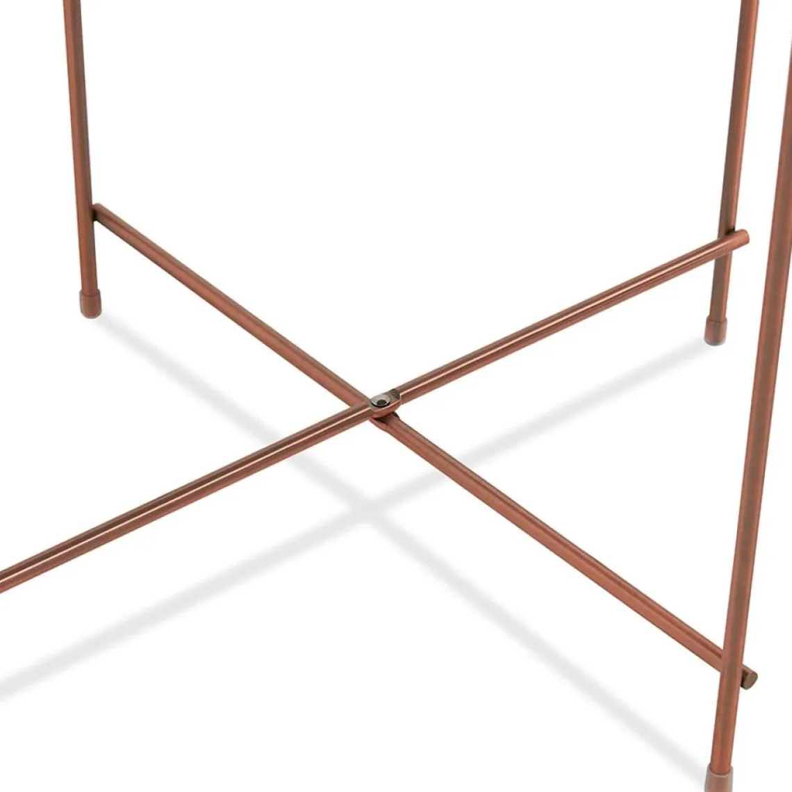 ALTEREGO Table d'appoint pliable 'KOLOS' couleur cuivre Discount