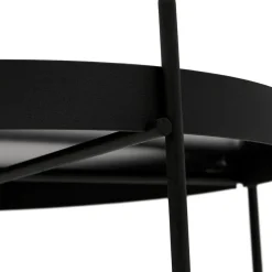 ALTEREGO Table d'appoint pliable 'KOLOS' noire Sale