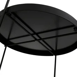 ALTEREGO Table d'appoint pliable 'KOLOS' noire Sale