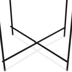 ALTEREGO Table d'appoint pliable 'KOLOS' noire Sale