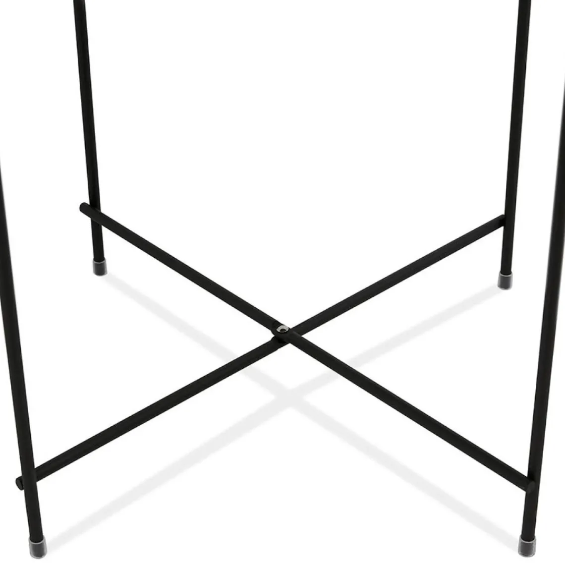 ALTEREGO Table d'appoint pliable 'KOLOS' noire Sale