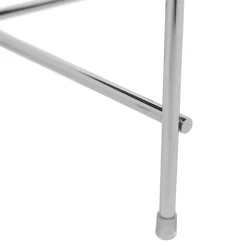 ALTEREGO Table d'appoint pliable 'KOLOS' couleur chrome Hot