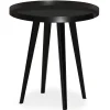 3S. x Home Table d'appoint ronde à rebord Bipolart Métal Noir Outlet