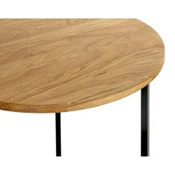 3S. x Home Table d'appoint ronde plateau chène Hot