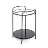 3S. x Home Table d'appoint ronde structure en tube d'acier laqué Outlet